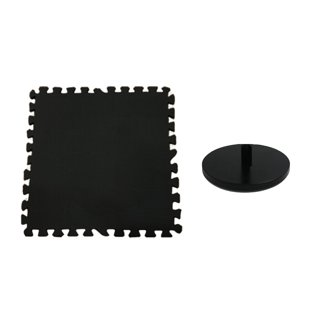 Heittorengaspeli ruostumaton teräs 6mm + 1 teräksinen sisä-/ulkojalka ja 1 Eva-palamatto