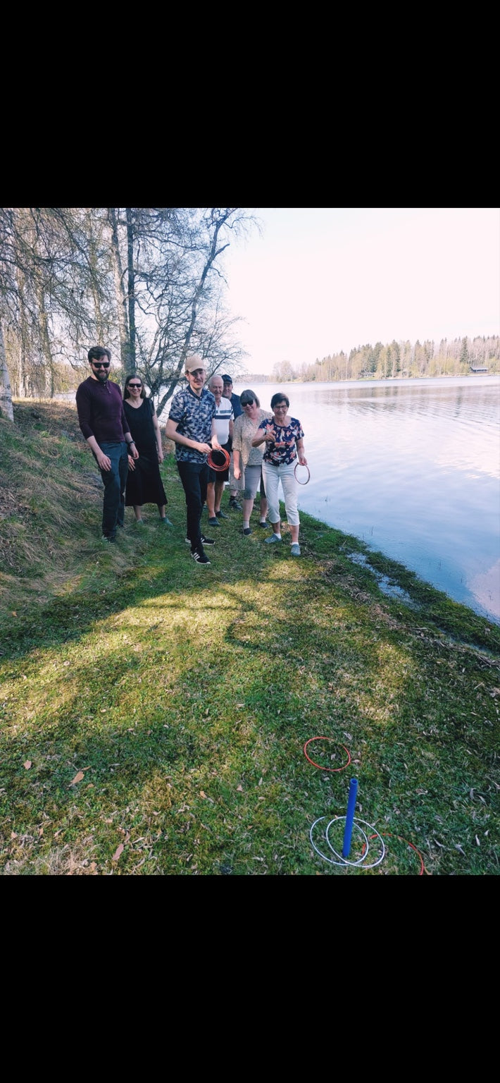 Heittis  6 mm polttomaalattu teräsrengaspeli